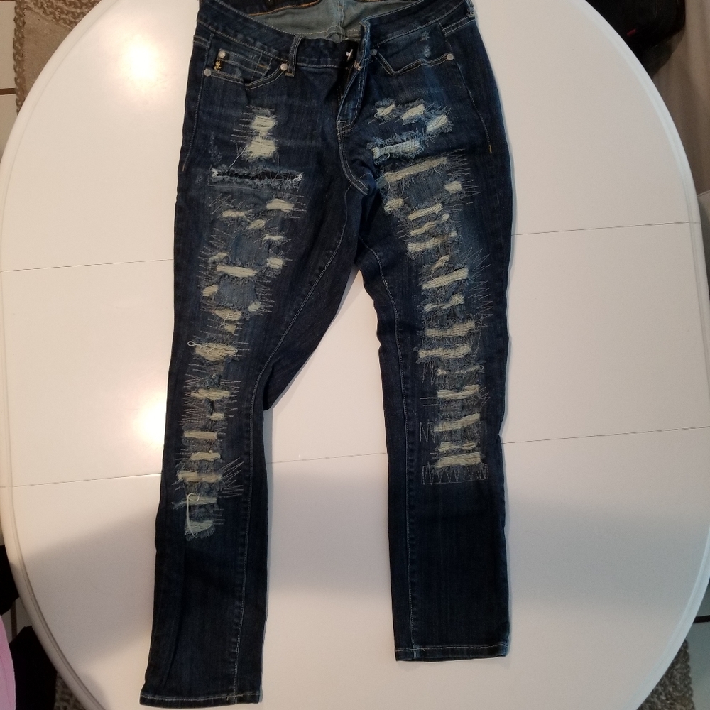 Torrid boyfriend premium distressed jeans